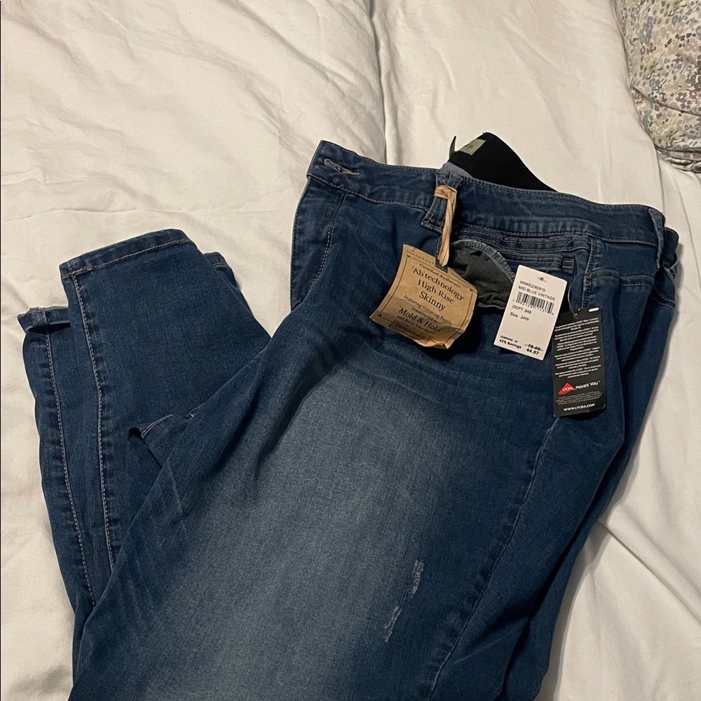 Democracy Women's Straight Leg Blue Jeans